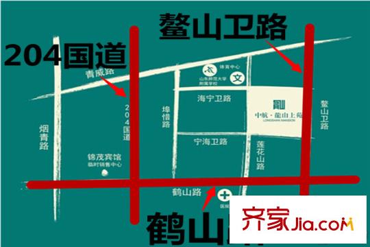 龍山上苑交通區(qū)位圖