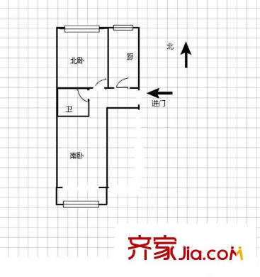 海泊橋小區(qū)戶型圖海泊橋散盤 1室 戶型圖 1室1廳1衛(wèi)1廚