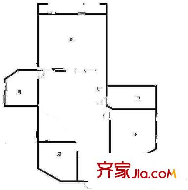 東山路社區(qū)戶(hù)型圖3室戶(hù)型圖 3室1衛(wèi)1廚