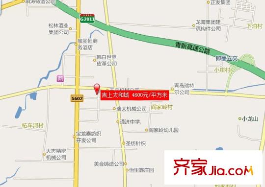 吉上太和城交通圖