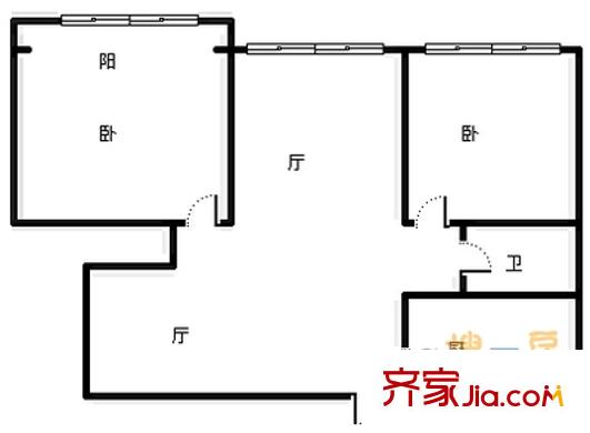 榮馨苑 2室 戶型圖