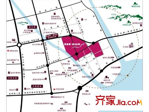 銀盛泰星海城區(qū)位圖