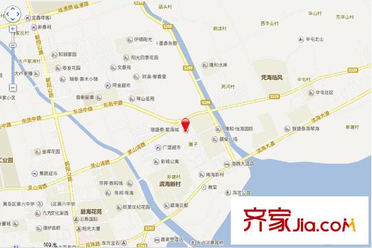 銀盛泰星海城二期交通圖
