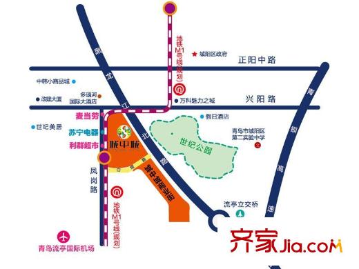 城中城交通圖