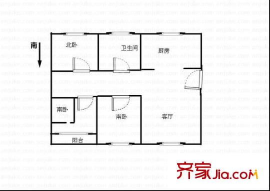 長安華福園戶型圖天一蘭亭 3室 戶型圖 3室1廳1衛(wèi)1廚