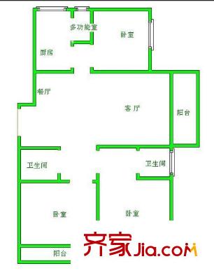 怡和嘉園 3室 戶(hù)型圖