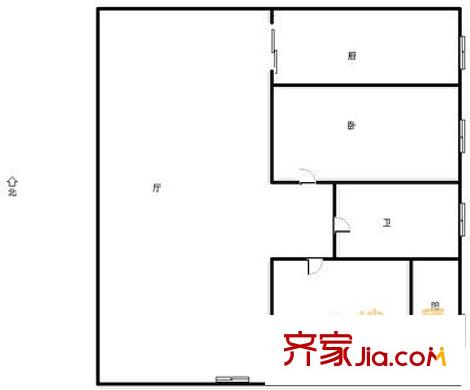 櫸林花園 2室 戶型圖