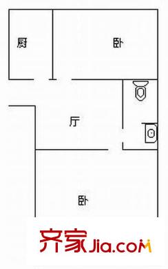 埕口路小區(qū)戶型圖2室戶型圖 2室1廳1衛(wèi)1廚
