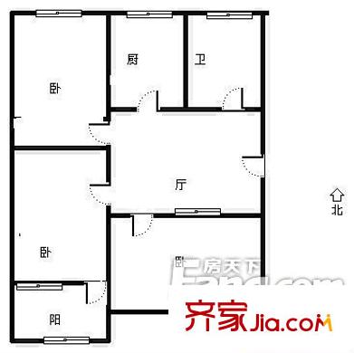 埕口路小區(qū)戶型圖3室戶型圖 3室1廳1衛(wèi)1廚