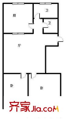 埕口路小區(qū)戶型圖2室戶型圖 2室1廳1衛(wèi)1廚
