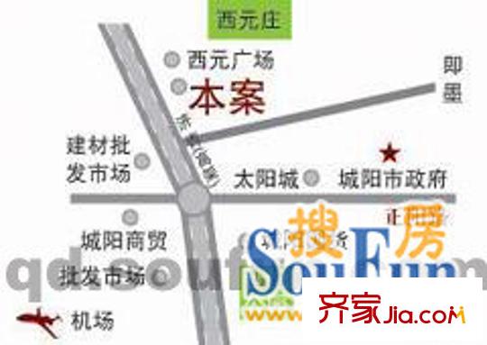 西元莊一期交通圖