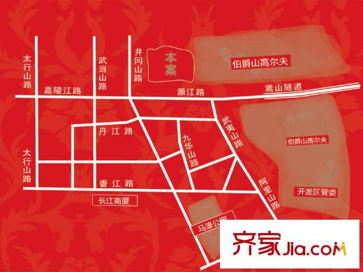 中房馨街里交通圖