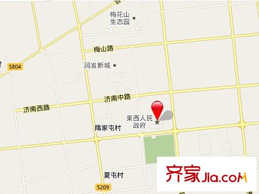 水岸花園交通圖區(qū)位圖