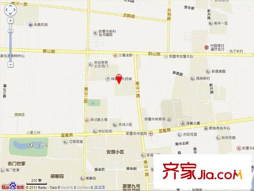隆福名居交通圖