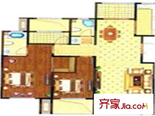 佳源都市13#、27#東側(cè)26#、18#西側(cè)、28#兩側(cè)E戶型 3室2廳2衛(wèi)1廚