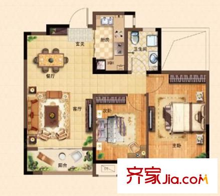 和達(dá)中心城 A戶型