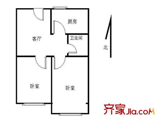 鎮(zhèn)江路11號(hào)2室 戶型圖