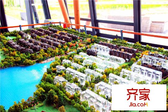 萬(wàn)科青島小鎮(zhèn)項(xiàng)目沙盤圖（2015.05.26）