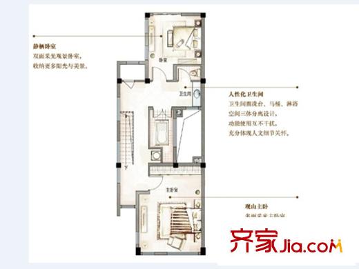 萬(wàn)科青島小鎮(zhèn)三期292-300號(hào)樓M-2戶型圖 2室1衛(wèi)1廚