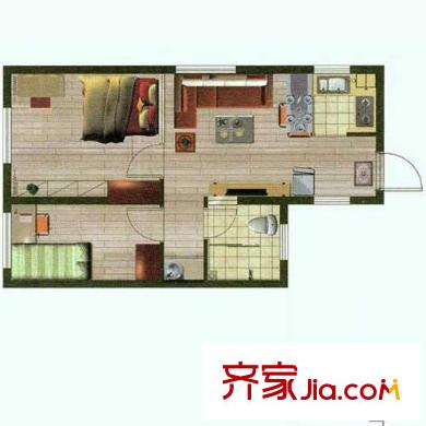 金嶺尚座戶型圖G戶型 2室2廳1衛(wèi)