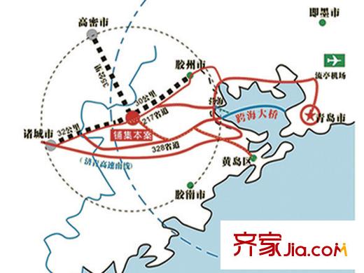 華麗澄月湖畔交通圖