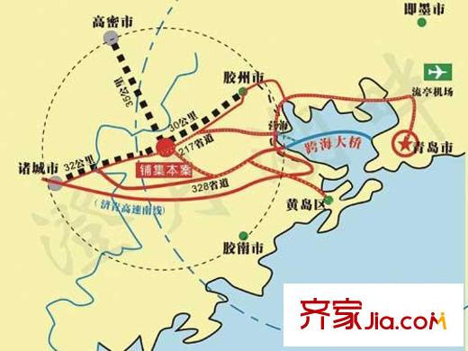 華麗澄月湖畔交通圖跨海大橋區(qū)位圖