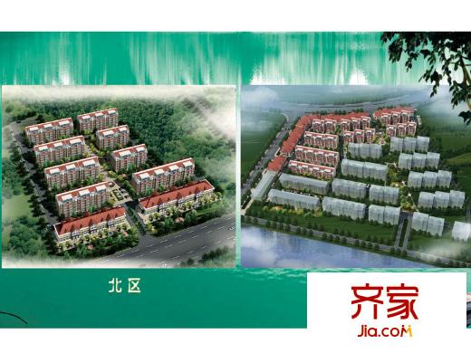 華麗澄月湖畔外景圖南北區(qū)規(guī)劃圖