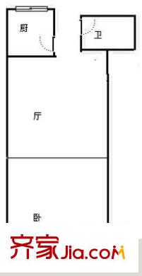 成泰小區(qū) 1室 戶型圖
