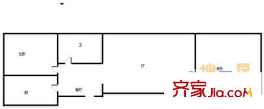 成泰小區(qū) 2室 戶型圖