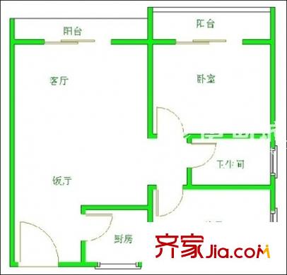 永平家園 2室 戶型圖