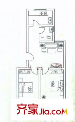 萬發(fā)活力康城戶型圖戶型圖 2室1廳1衛(wèi)1廚