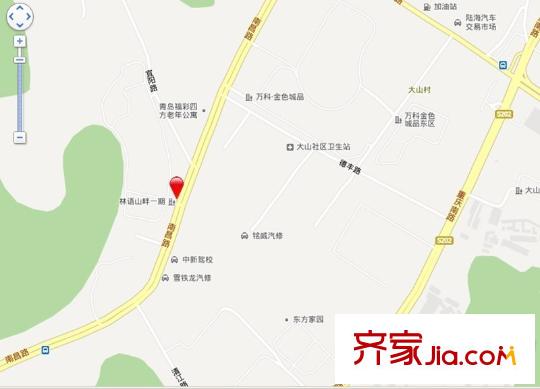 林語(yǔ)山畔交通圖