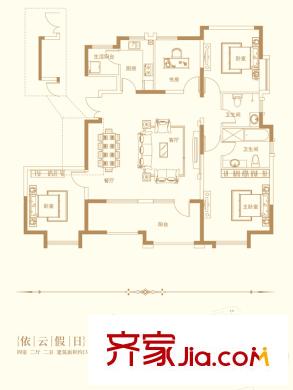 海泉灣港中旅公館32#35#37#GD1戶型 4室2廳2衛(wèi)1廚