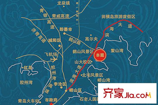 海泉灣港中旅公館交通區(qū)位圖