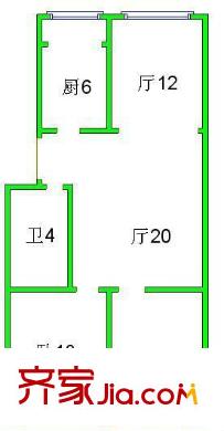 金華苑戶型圖2室戶型圖 2室2廳1衛(wèi)1廚