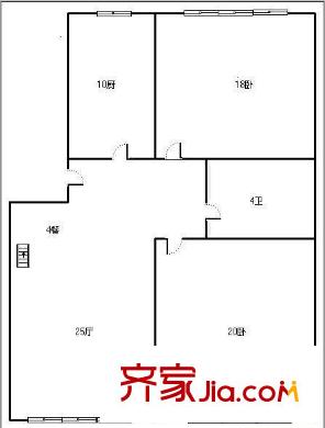 柳苑小區(qū)戶型圖3室戶型圖 3室2廳2衛(wèi)1廚