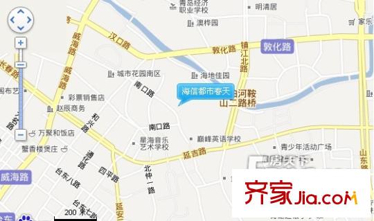 海信都市春天交通圖 