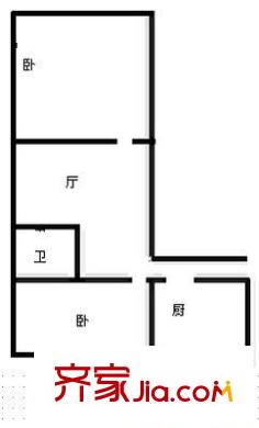 大嶗路小區(qū) 2室 戶型圖