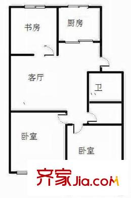 太清路社區(qū)戶型圖三居戶型圖 3室1廳1衛(wèi)1廚