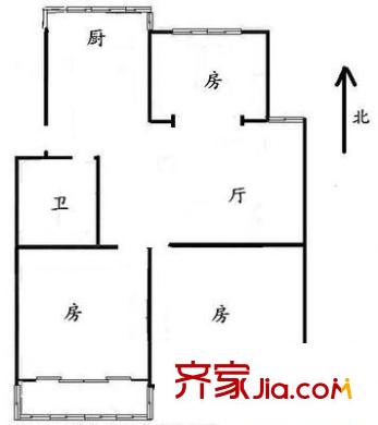 清水苑 3室 戶型圖
