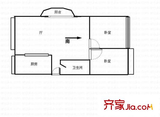 清水苑 3室 戶型圖