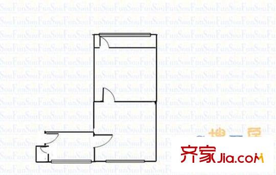 順合家園戶型圖公安局家屬院 1室 戶型圖 1室1廳1衛(wèi)1廚