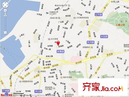 聊城路106-110號(hào)交通圖