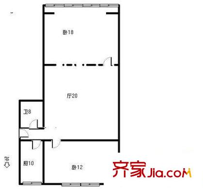 櫸林新村 2室1廳 74平