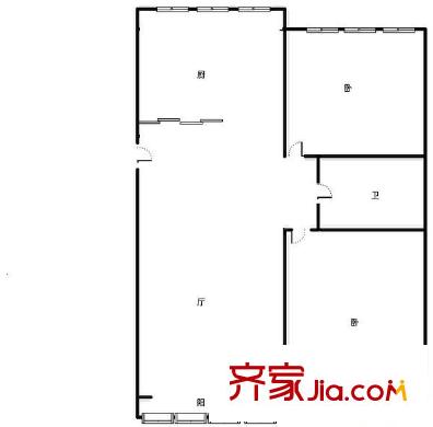 海地佳園 2室 戶型圖