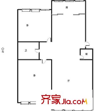 海地佳園 2室 戶型圖