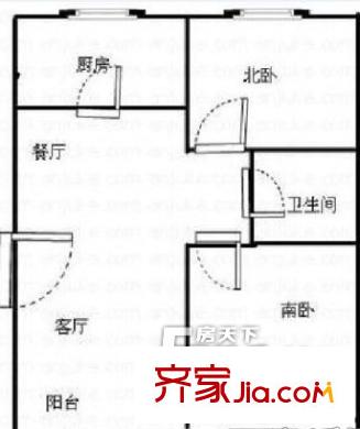 浦江花園 2室戶型圖