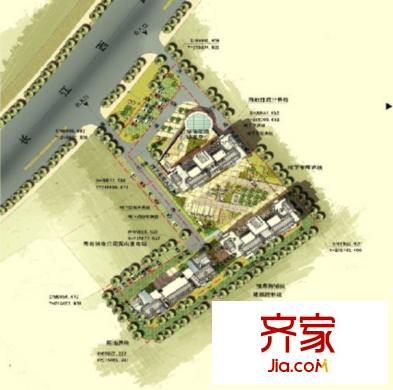 海怡灣畔外景圖規(guī)劃鳥瞰圖