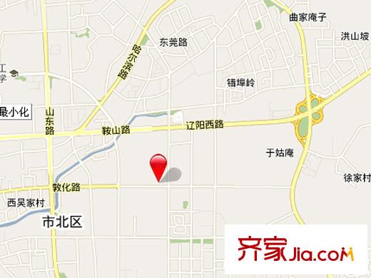 華仁歐典商苑交通圖