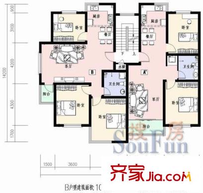中惠麗園戶型圖戶型2 3室2廳